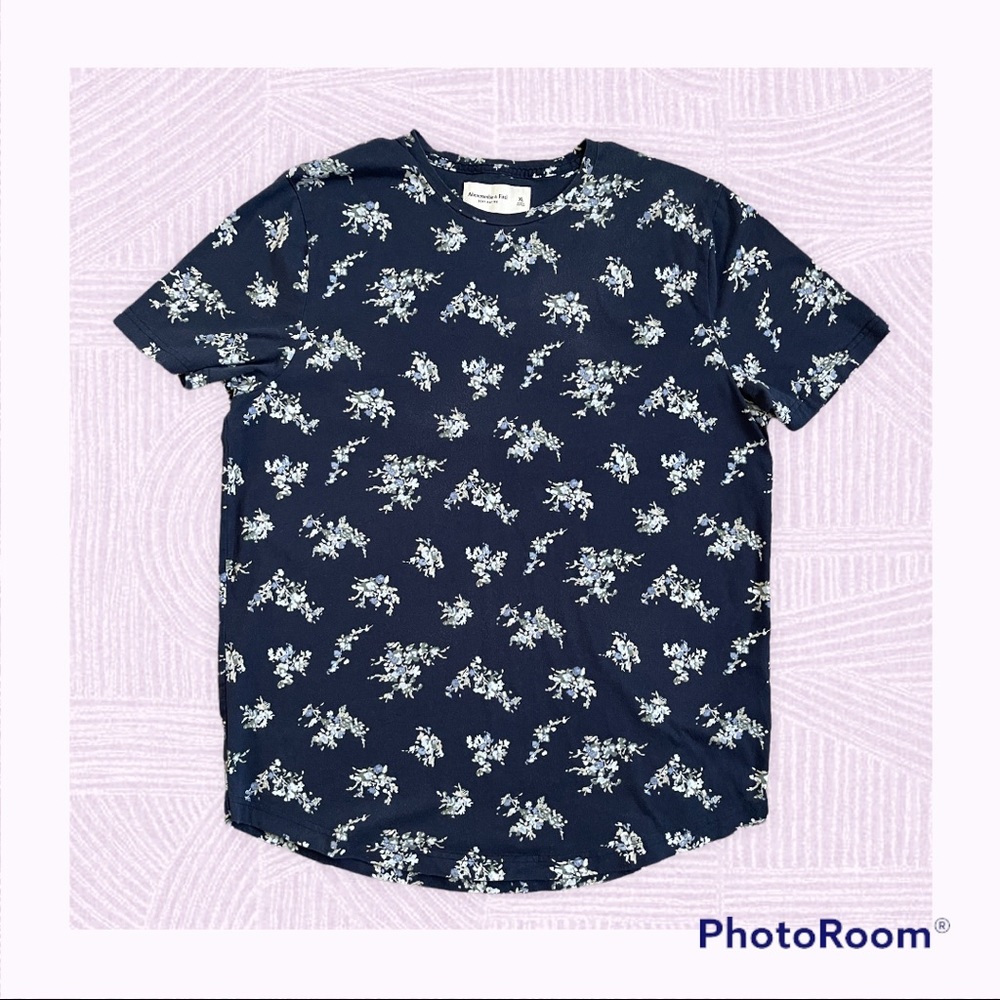 ABERCROMBIE FLORAL TEE MEN XLARGE WORN